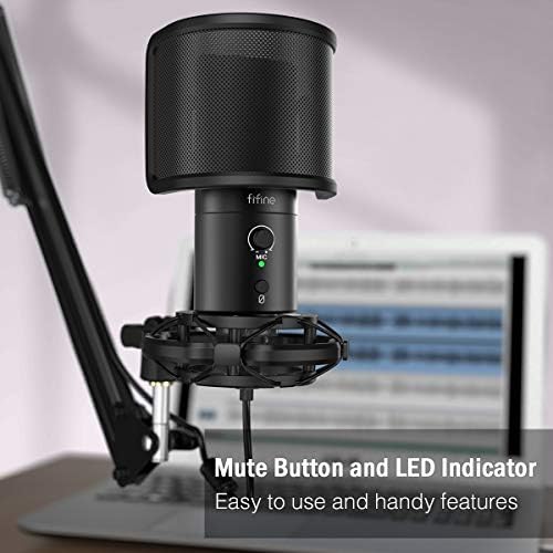 FIFINE USB Gaming Streaming Microphone Kit, for PC and Mac with USB A or C, Cardioid Condenser Computer Mic with Pop Filter, Mute Button, Mic Gain, Headphone Jack, for Twitch, Discord, YouTube (T683) 3 FIFINE USB Gaming Streaming Microphone Kit, for PC and Mac with USB A or C, Cardioid Condenser Computer Mic with Pop Filter, Mute Button, Mic Gain, Headphone Jack, for Twitch, Discord, YouTube (T683)