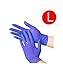 1000/Case Disposable Powder-Free Blue Nitrile Medical Exam Gloves (Latex Free) Size-Large 3.5 Mil