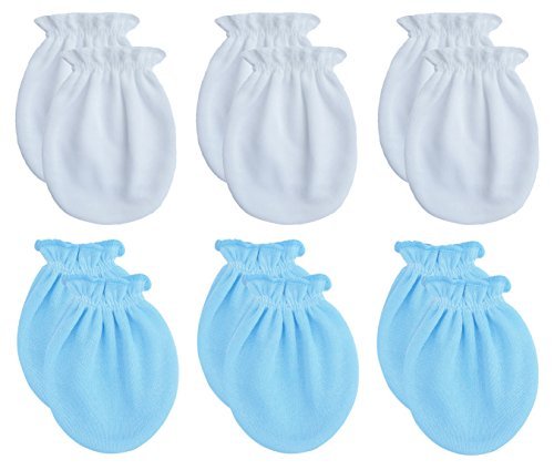 RATIVE Medium Thickness Cotton Baby Bodysuit 4-Pack Short/Long Sleeve for Newborn 0-3M