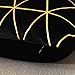 NordECO HOME Pack of 2 Throw Pillow Covers Cases - Square Decorative Cushion Covers for Halloween Sofa Couch Bed Home Decoration, 18 x 18, Black