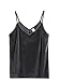 SheIn Women's Casual Basic Strappy Velvet V Neck Cami Tank Top