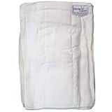 Dandelion Diapers 100% Organic Cotton DSQ Prefolds Half Dozen - Size 1