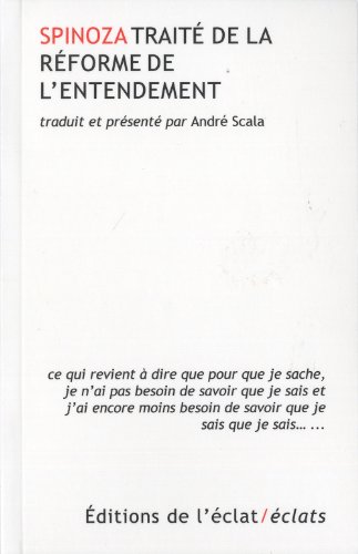 Traité de la réforme de l'entendement