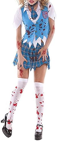 Lovbag Fashion Sexy Women's Zombie School Girl Specter Adult Roleplay Costume As PictureLarge
