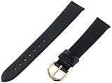 Timex Men's Q7B821 Calfskin 16mm Black Replacement Watchband