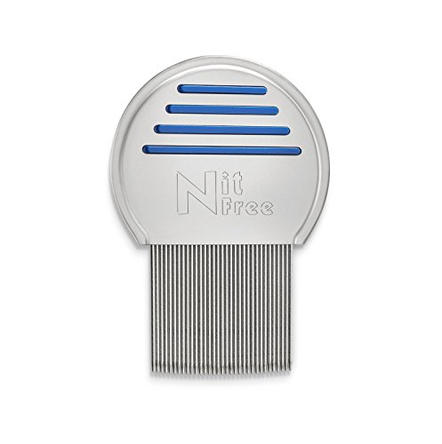 Nit Free Terminator Lice Comb, Professional Stainless Steel Louse and