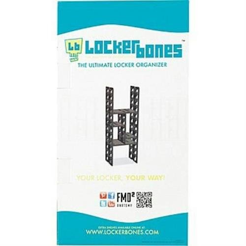 Lockerbones - 12" Plastic (Black) Locker Shelf Organizer as seen on Shark Tank