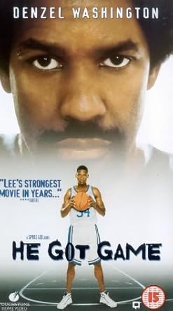 He Got Game Vhs 1998 Denzel Washington Milla Jovovich Ray Allen Rosario Dawson Hill Harper Zelda Harris Ned Beatty Jim Brown Joseph Lyle Taylor Bill Nunn Michele Shay Thomas Jefferson Byrd Ellen