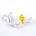 Qaoquda 3Pcs Cable Tie Cord Organizer Wire Wrap Headset Headphone Earphone Wrap Winder Cute Cartoon Animal Cable Manager
