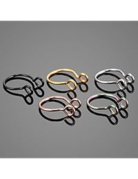 Anillos para la nariz de acero inoxidable 316L, 0.71 oz, 18 unidades