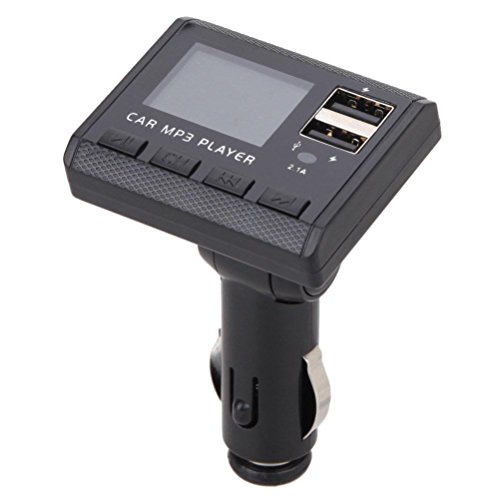 Dressffe Car Music MP3 Player FM Transmitter Modulator Dual USB Charging SD MMC Remote - Thumbnail 2