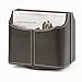Green Hills Office Supply Organizer Holder and Desk Organizer for Remote Controllers, Supplies, Desktop Caddy or Remote Control Holder 5 Compartments, Brown Faux Leather 8”Wx6”Dx7½”H