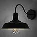 BAYCHEER HL371794 Industrial Retro style Aluminum Barn Warehouse Wall Sconce Wall Lamp Modern Lighting for Restaurant 1 Light, Black