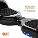 cho Electric Self Balancing Dual Motors Scooter Hoverboard with Built-in Speaker and LED Lights - UL2272 Certified (Black)
