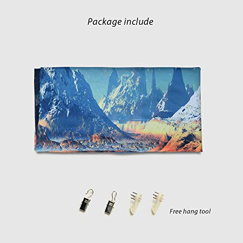 Tapestry Wall Hanging, GetALift Galaxy Wall Tapestries Outer Space Tapestry Wall Mural Home Décor for Bedroom Living Room Decorations 82.7x59.1 Inches…