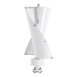 SBPKMARSCT Wind Turbine, 100W 42.65ft/s Vertical Axis Wind Turbine Generator Home Windmill Kit Hybrid Wind System with Controller for Home, Business, Industrial Energy Supply (100W 12V White)