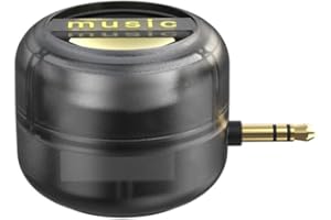 getuse Music Amplifier Speaker for Cell Phones – Plug and Play, 5X Amplification, Crystal Clear Sound, Compact Speaker for Home or Travel (Y8 Transparent Black,3.5MM Audio Socket)