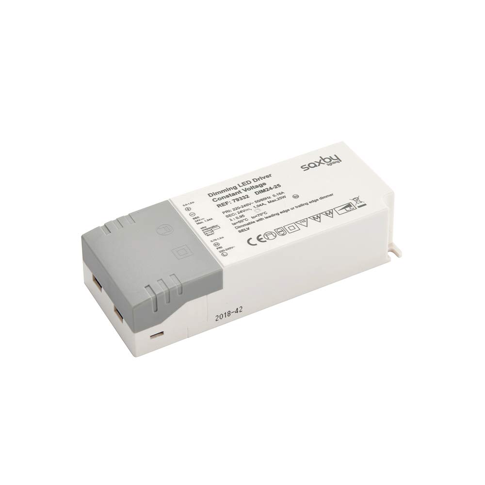 Saxby 79332 Constant Voltage IP20 Indoor Dimmable LED Driver 25W 24V