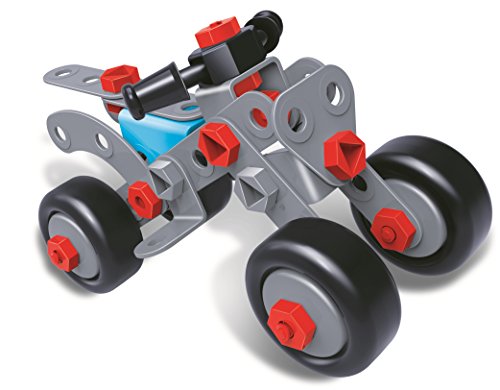 7TECH 233 PCS 4-in-1 Model Building set STEM Educational Construction Engineering Toy with 2 Motorbikes & Cranes and Forklifts for Kids