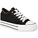 Fashion Thirsty Womens Wedge Hi Top Trainers Canvas Lace Up Sneakers Trainers Skaters Size