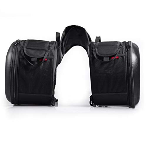 image for Takuey Waterproof Motorcycle Saddle Bag Seat Side Bag 600D Oxford Carb