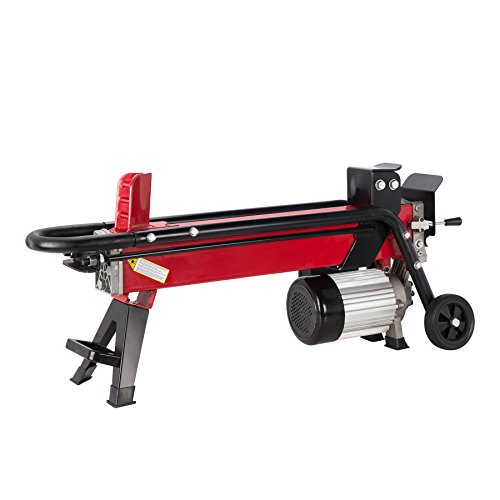 OrionMotorTech 2200W 7-Ton Electric Log Splitter, Powerful 2 HP Kindling Firewood Cutter with Mobile Wheels
