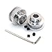 BIQU GT2 Synchronous Wheel 36 Teeth 8mm Bore Aluminum Timing Pulley for 3D Printer 6mm Width Belt (Pack of 2pcs)