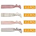 Elastic Hair Ties For Women-No Crease,48 Pieces Ouchless Hair Bands For Thick Hair No Damage Knotted Ribbon Ponytail Holders Girls Hair Accessories