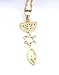 Necklace&pendant Gold Rhodium.menorah / Star of David / Fish. Symbol Messianic Seal