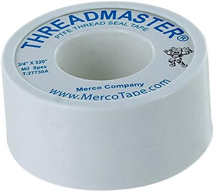 Merco M44 Threadmaster PTFE Threadseal Tape - Convenience Pack of 100 Rolls of 3/4in x 520in