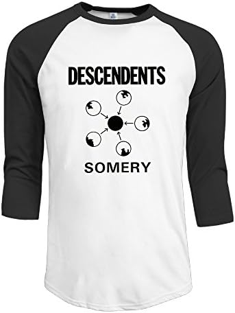 Men Descendents Somery Vintage 3/4 Sleeve Raglan Tee