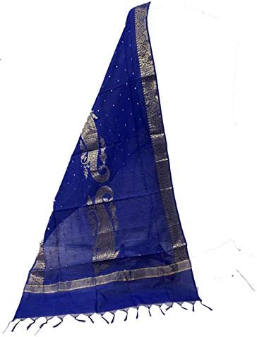 SHREEMAA CREATIONS BANARSI COTTON ZARI WOVEN DUPATTA (WCD1)