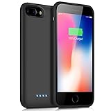 Battery Case for iPhone 6s Plus/6 Plus/8 Plus/7 Plus, iPosible 8500mAh Portable Rechargeable Charging Case for iPhone 6 Plus/6s Plus/8 Plus/7 Plus (5.5 inch) Protective Charger Case-Black