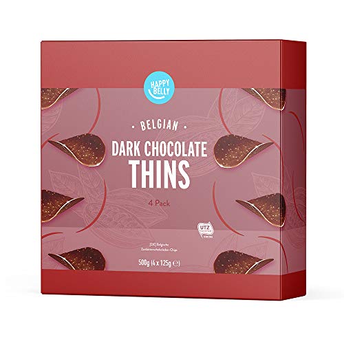 Amazon-Marke: Happy Belly Belgische Zartbitterschokoladen-Chips, 4x125g – Bild 6