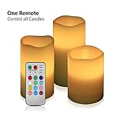 Sugoiti Flameless Candles Battery Operated LED Flames with Timer and Remote Control 4