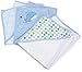 Spasilk Hooded Towel Set for Newborn Boys and Girls, Soft Terry Baby Towels, Baby Bath Essentials, Ideal, Blue Whale, Pack of 3