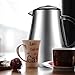 Sailnovo Coffee Press 1L/34oz French Press Cafetiere Stainless Steel Double-Wall Vacuum Insulated Coffee Tea Maker Press Pot Plunger with ABS Handle (Silver1)