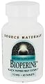 Source Naturals - Bioperine Black Pepper Fruit Extract 10 mg.