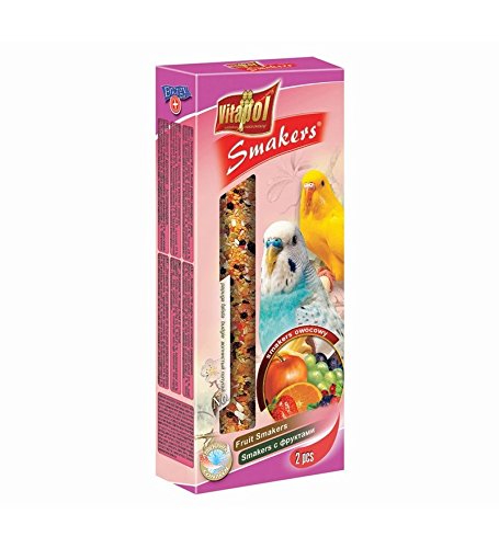 VitapolSmakers Treat Sticks for BUDGIE 2 Pack (Fruit)