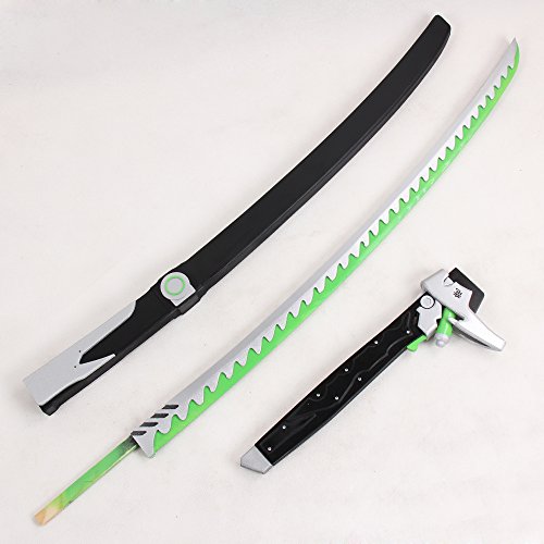 Mtxc Overwatch Cosplay Prop Genji Sword & Scabbard Black - Image 5