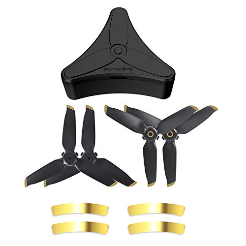 Case+2 Pairs Golden Tip Propellers