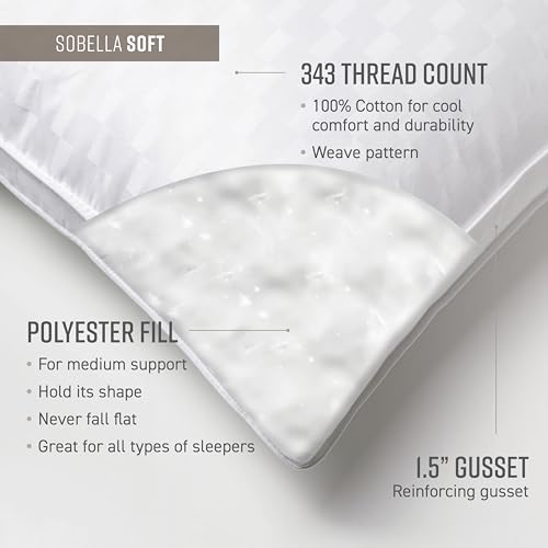 Sobel Westex Hotel Sobella Soft Side Sleeper Pillow Hotel and Resort