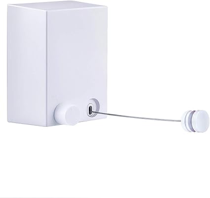 Amazon Co Jp 室内物干しワイヤー 物干し 室内物干し 洗濯物干し 部屋干し 物干し竿 洗濯ハンガー キロ耐荷重 自由伸縮 令和最新デザイン 巻き取り 壁付 省スペース収納 安全 梅雨対策 白 ホーム キッチン