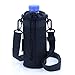 U-TIMES Water Bottle Holder 750 ml Nylon Water Bottle Carrier/Bag/Pouch/Case/Cover/Sleeve With Shoulder Strap & Belt Handle & Molle Accessories - Drawstring Closure
