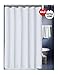 LanMeng Solid Fabric Extra Long Shower Curtain Liner for Bathroom, Hotel Quality Machine Washable (72-by-78 inch, White)