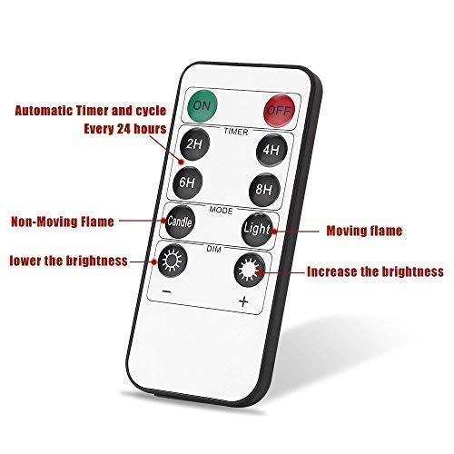 Flameless Candles LED Candles Flickering Battery Operated Flickering Light Pillar Real Smooth Wax with Timer and 10-key Remote for Wedding(Set of 9)