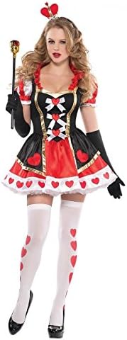 MutterMui Sexy Queen of Hearts Costume Adult Alice in Wonderland Halloween Fancy Dress Medium