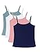 ADAMARIS Cotton Camisoles for Women Tank Tops for Women Pack Camis Vest White Red