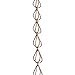 Monarch Rain Chains Pure Copper Teardrop Rain Chain, 8.5 ft Decorative Rain Catcher Chain for Gutters, Rain Chains for Outside, Rain Gutter Replacement Downspout