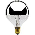 Bulbrite 40G16HM Half Chrome 40W Globe Shape Bulb